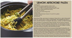 Lemon Artichoke Pasta
