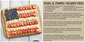 Stars and Stripes Dessert Pizza