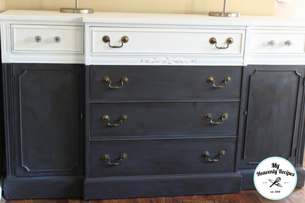 a beautiful antique farmhouse sideboard buffet DIY project