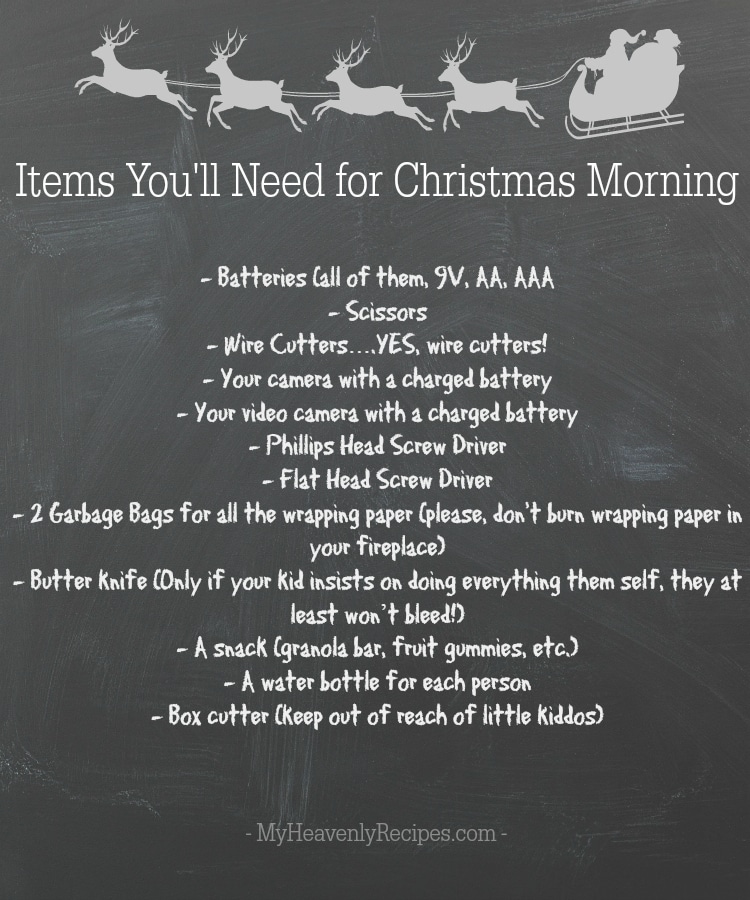 Christmas Morning Basket - Must Have Items for Gift Opening