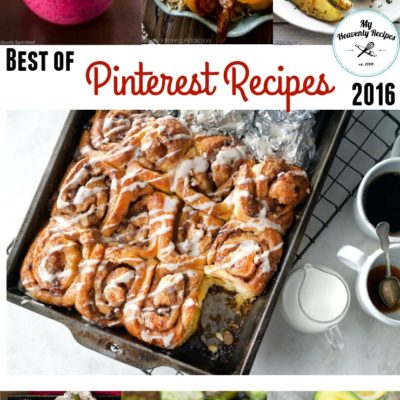 titled photo collage (and shown): Best Pinterest Recipes of 2016