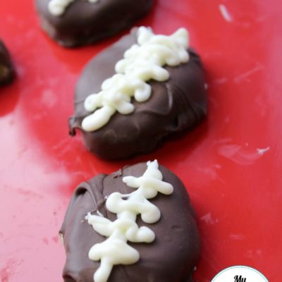 chocolate dipped eggless cookie dough footballs