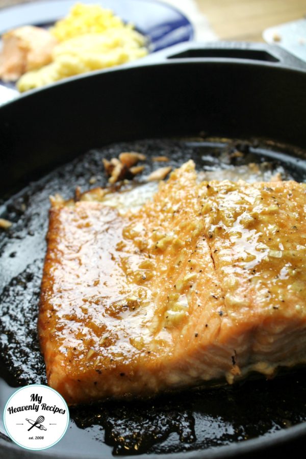 Honey Garlic Salmon + Recipe Video My Heavenly Recipes