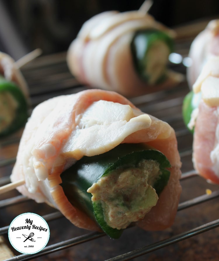 stuffed jalapeno poppers with chicken and bacon