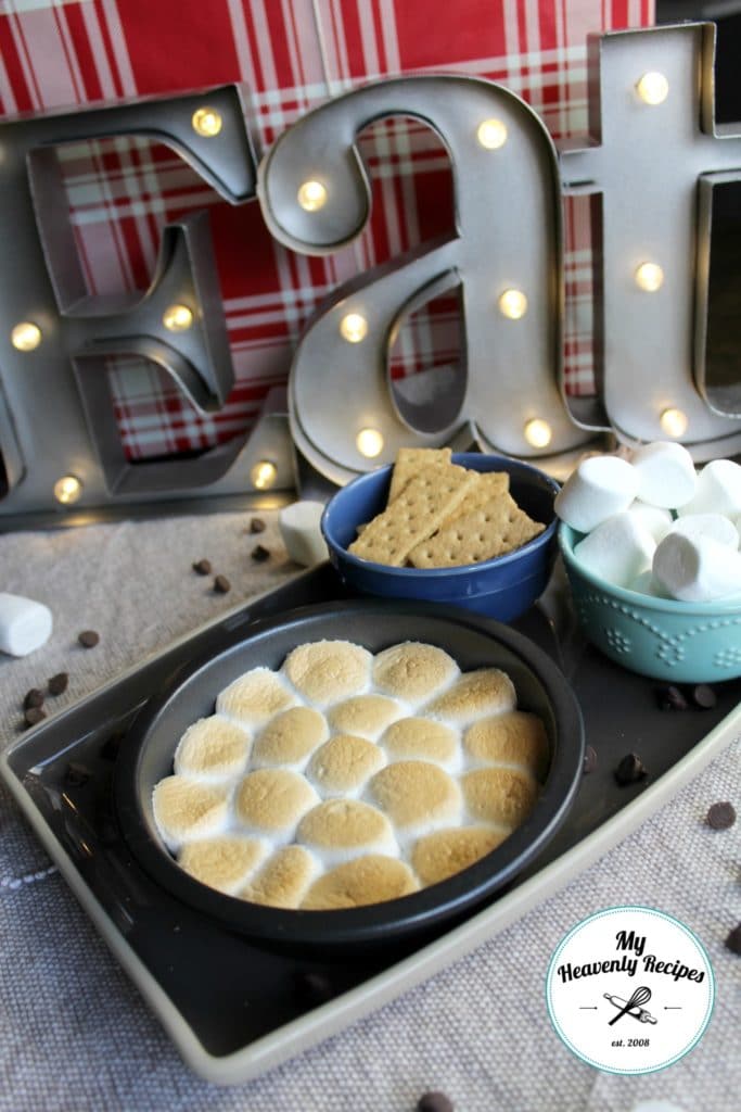 Surprise the kids with this easy smores dip recipe, it's made in the oven!