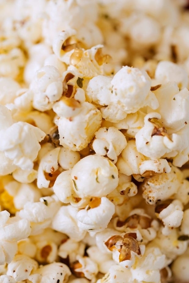 garlic parmesan flavored popcorn recipe