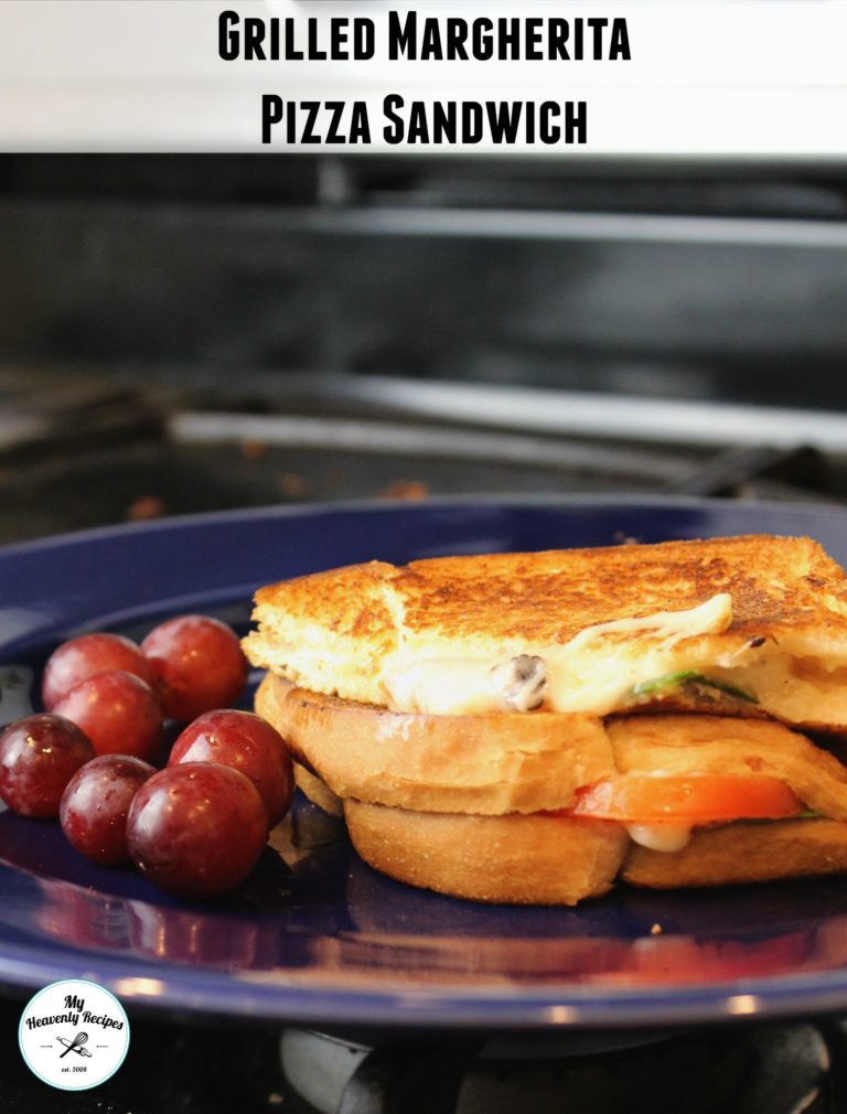 Grilled Margherita Pizza Sandwich + Video My Heavenly Recipes