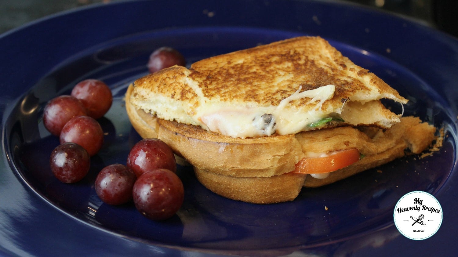 Grilled Margherita Pizza Sandwich + Video My Heavenly Recipes