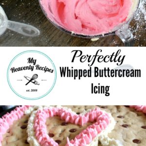 whipped buttercream frosting photo collage