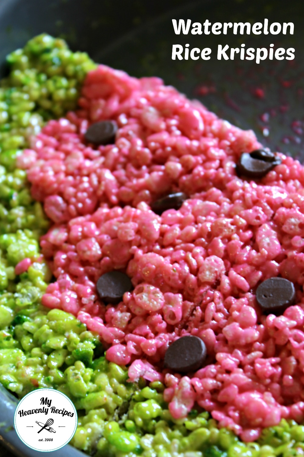 Watermelon Rice Krispies Treats + Recipe Video