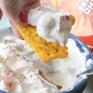 This BLT Dip makes a quick and easy appetizer that will feed a crowd!