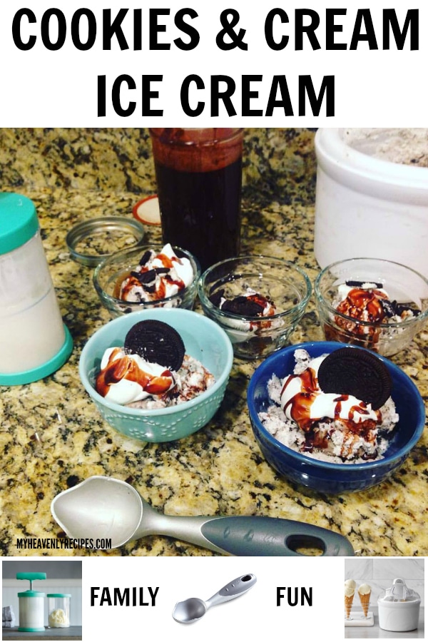 Cookies and Cream Ice Cream with the Pampered Chef Ice Cream Maker + Video