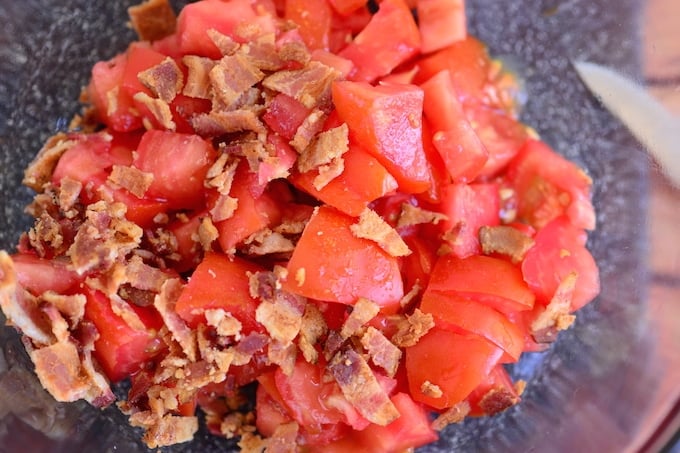 What you'll need to make this tasty bacon tomato dip.