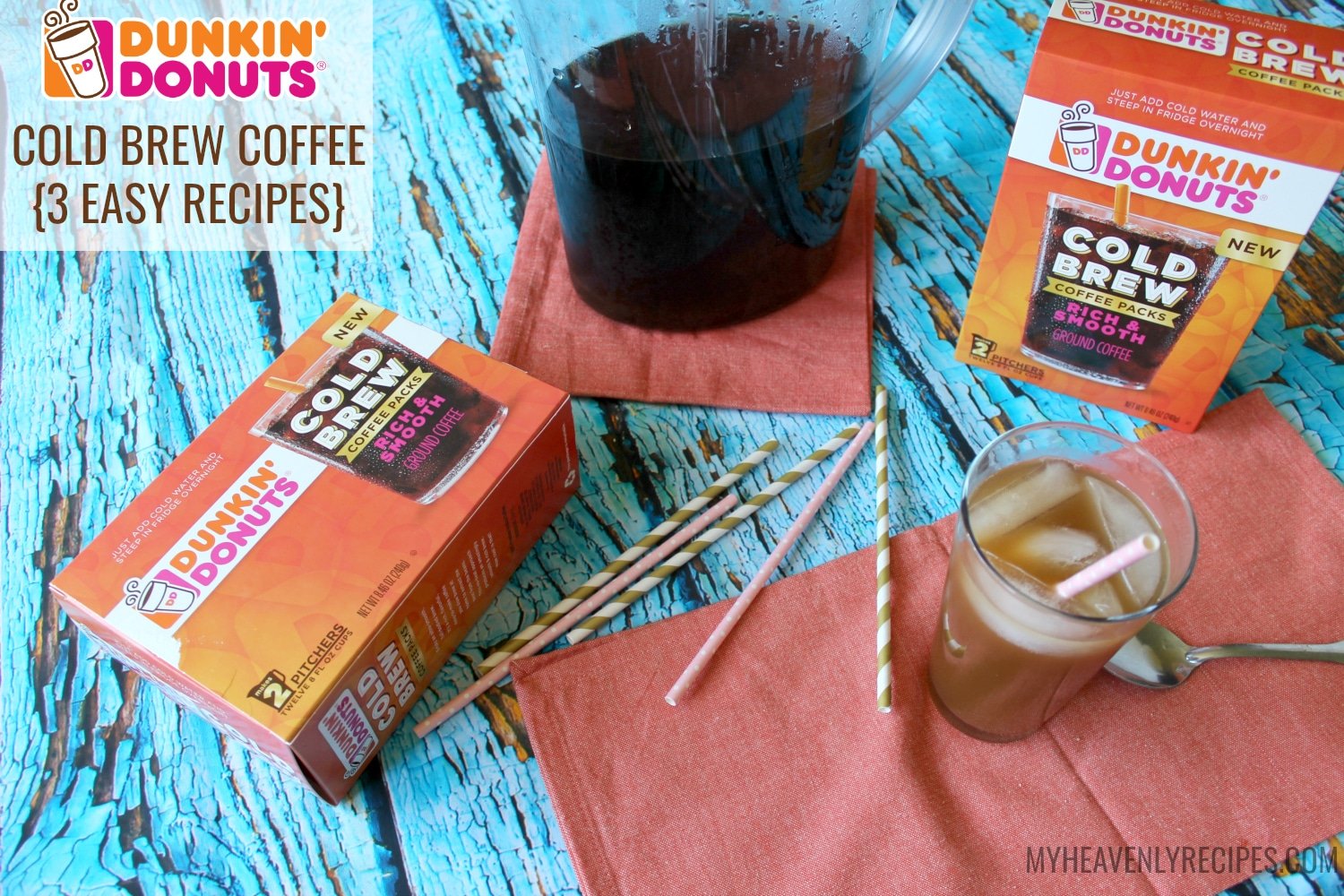 Dunkin Donuts Cold Brew Coffee packs