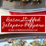 These Bacon Stuffed Jalapeno Peppers are a great appetizer recipe to try at your next party!