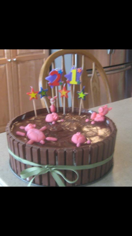 Pig Cake from reader Brenda E for her daughter's birthday