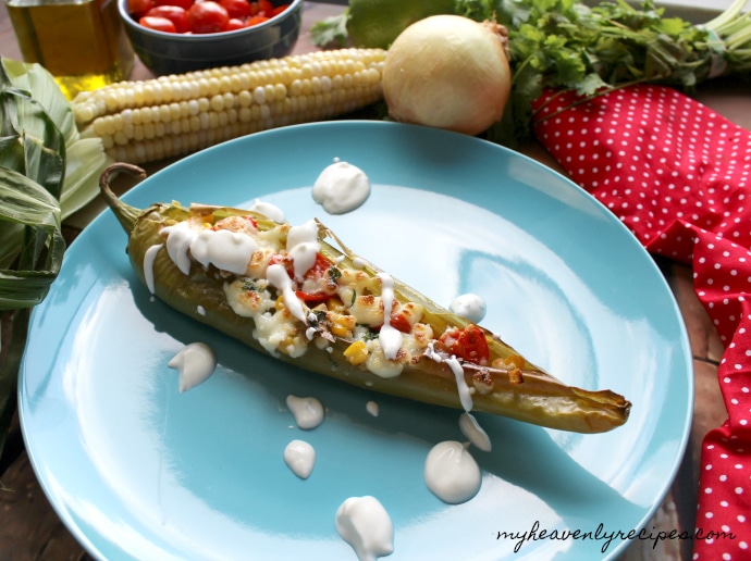You won't believe how easy and delicious this Stuffed Hatch Green Chile is. The Lime Sauce puts it over the top!
