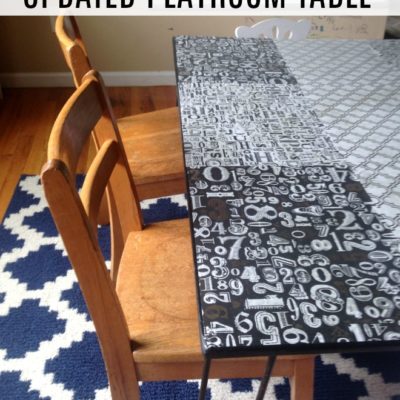 A Playroom Table Makeover that was quick, easy and has beautiful results!