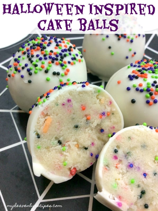 Halloween Inspired Cake Balls