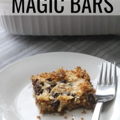 titled image (and shown): 5-Ingredient Magic Bars recipe