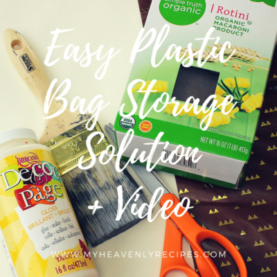 Easy Plastic Bag Storage Solution + Video