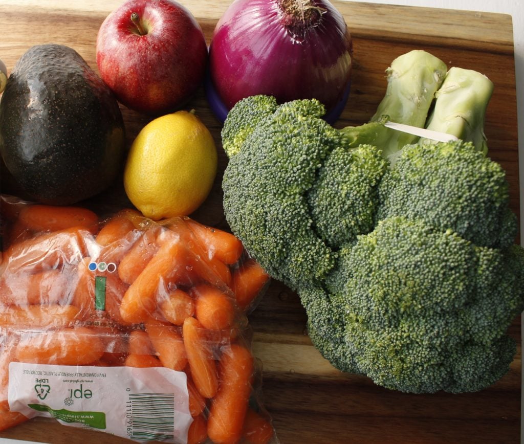 Broccoli Apple Salad ingredients