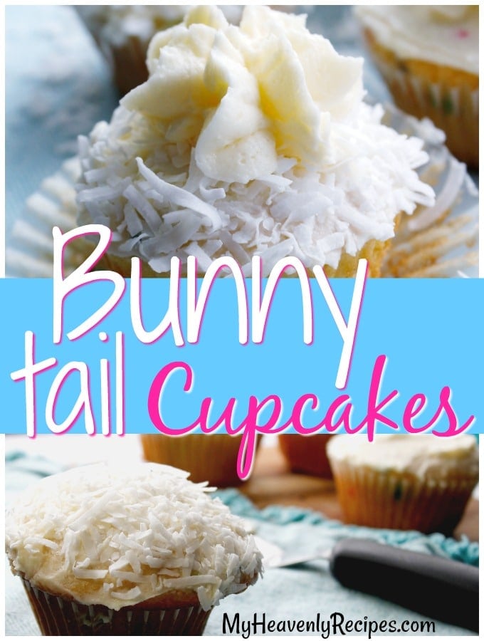 images of Easter cupcakes decorated to look like Bunny tails