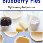 mini blueberry pie long pin with how to make