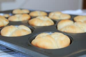 close up of pull apart roll recipe cooked