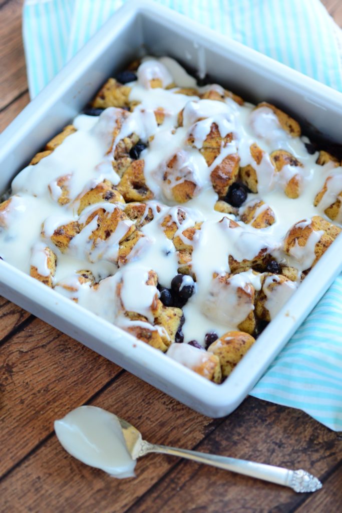 Cinnamon Roll Blueberry French Toast Bake + Video My Heavenly Recipes