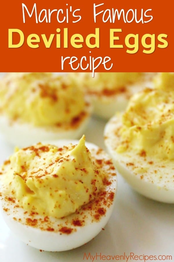 My Classic Deviled Egg Recipe is THE BEST out there! It's super simple, can be taken to your next party and won't break the bank. Not to mention, there are hundreds of variations that can be added to this classic recipe! #deviledeggs #sides #appetizer #party #myheavenlyrecipes