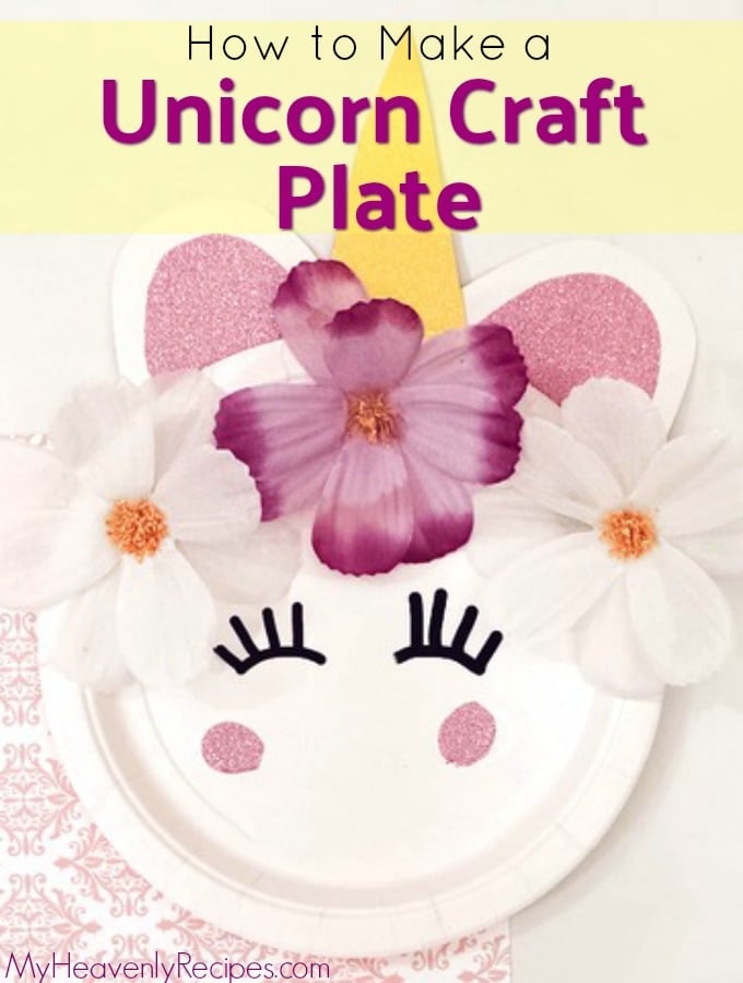 Birthday Party: Unicorn Craft Plate