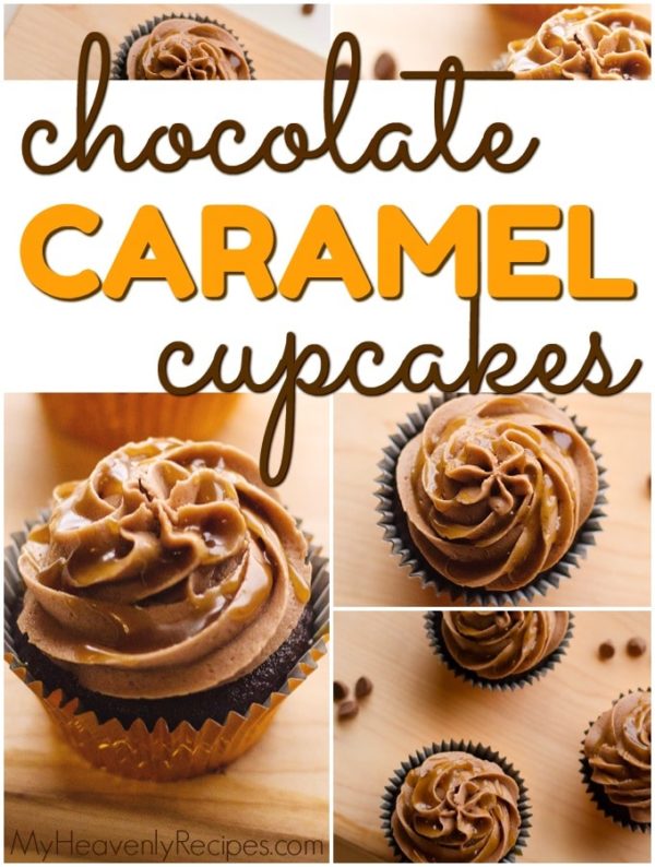 Chocolate Caramel Cupcakes My Heavenly Recipes