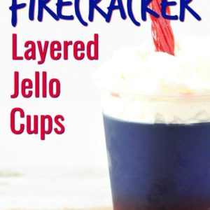 layered jello cups with a twizzler sticking out of whipped cream