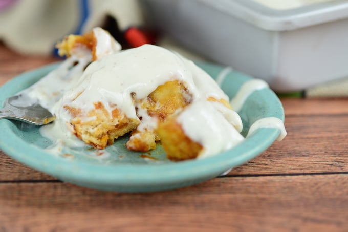 These Pumpkin Cinnamon Rolls are perfect with cream cheese frosting.