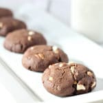 chocolate pecan crinkle cookies featured image
