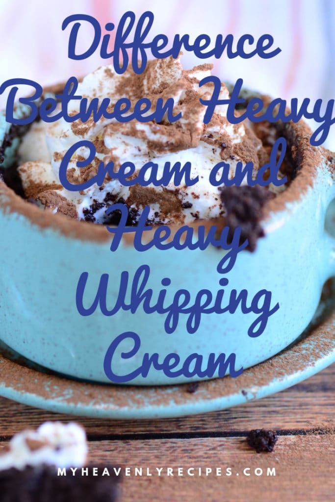 Cooking cream vs whipping cream