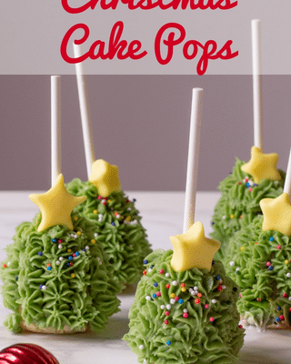 Christmas Cake Pops with Text