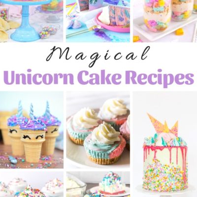 magical unicorn cake recipes featured image
