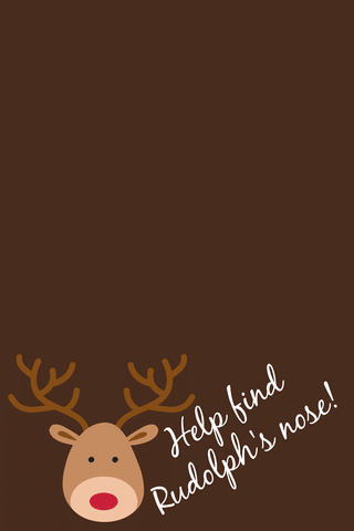 printable reindeer label