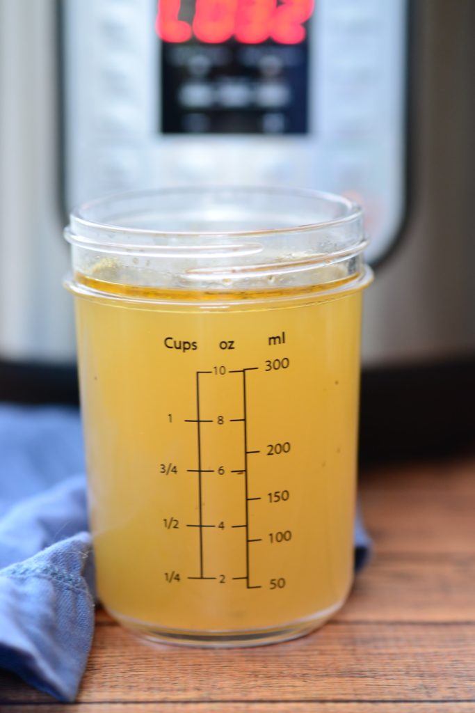 Chicken broth made in the Instant Pot