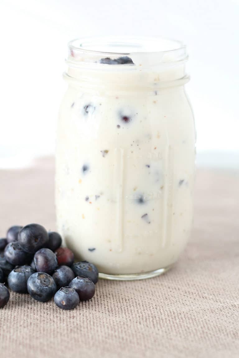 Blueberry Muffin Smoothie - My Heavenly Recipes