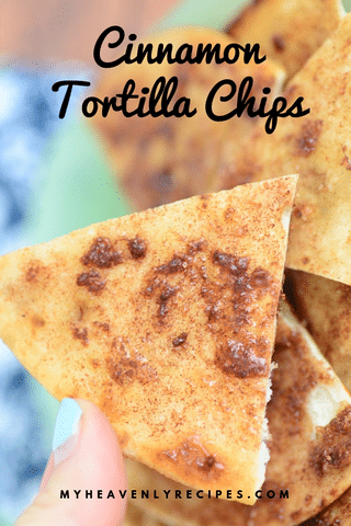 cinnamon tortilla chips with text