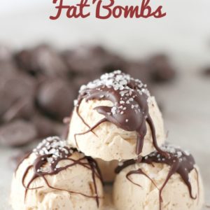 salted caramel fat bombs with text