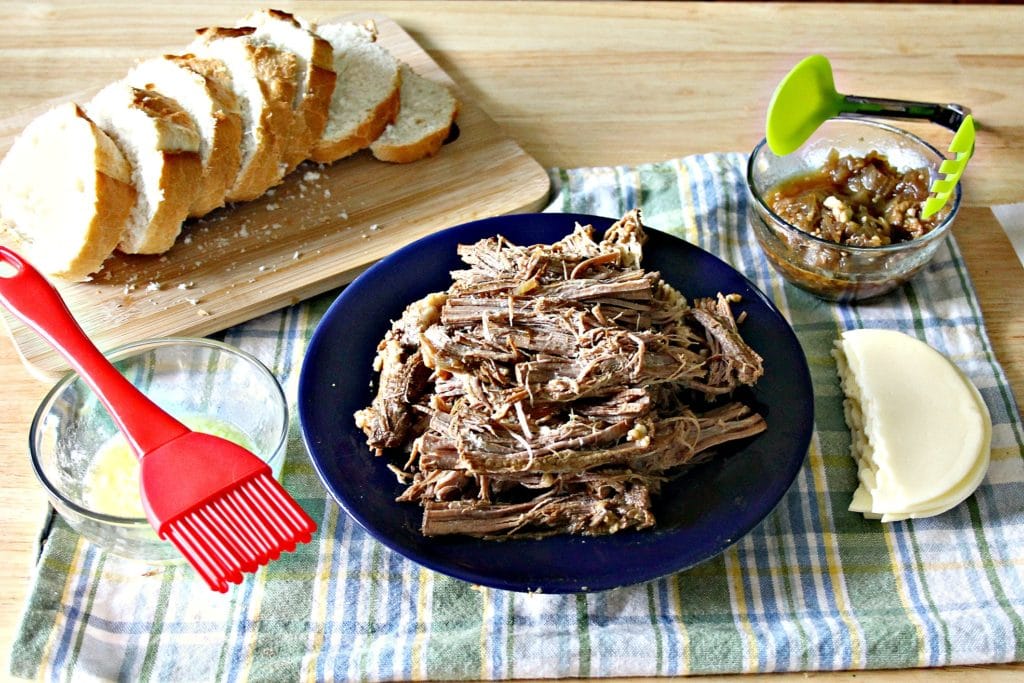 ingredients to make instant pot french dip sandwich recipe