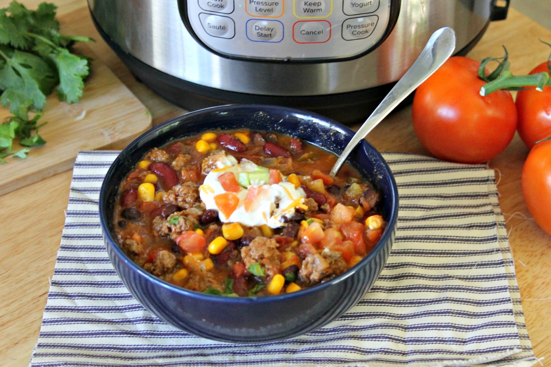 Instant Pot Taco Soup - My Heavenly Recipes