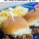 Philly Cheese Steak Sliders in the Instant Pot