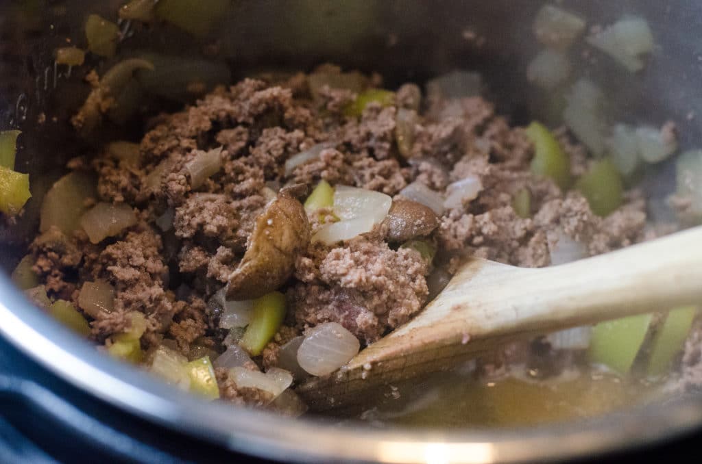 ground beef in the Instant Pot