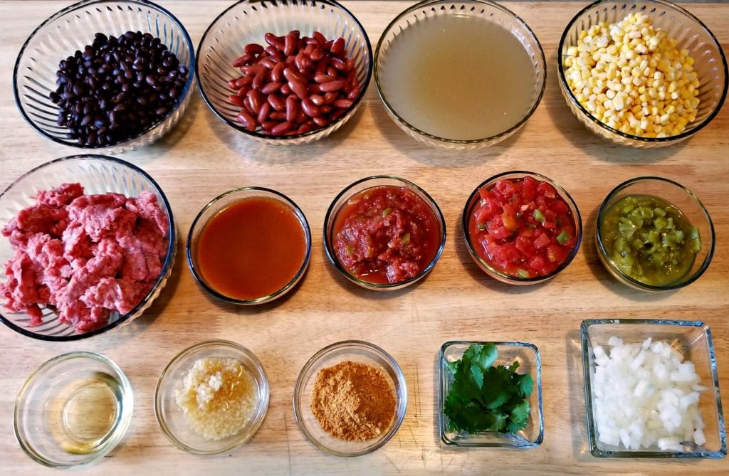 instant pot taco soup recipe ingredients