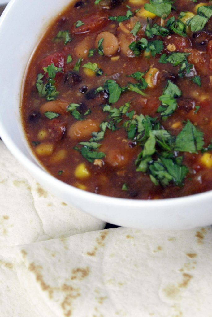 up cllose chicken taco soup